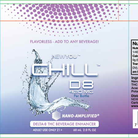 NEWYOU CHILL 420 label full with 5-15-24