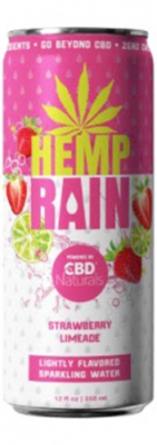 Hemp Rain Cannabinoid Infused Strawberry Limeade 176x500